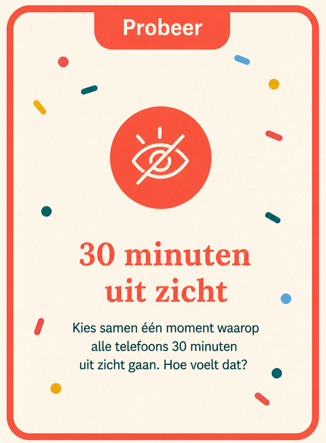 SamenTijd voorbeeldkaart Probeer