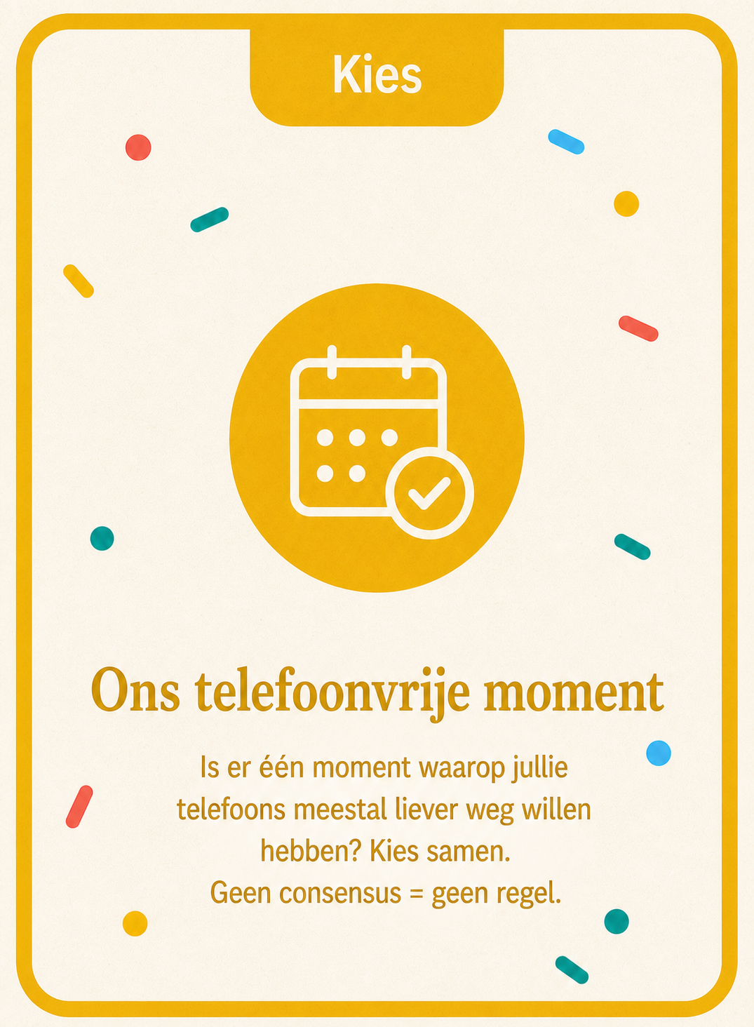 SamenTijd voorbeeldkaart Kies